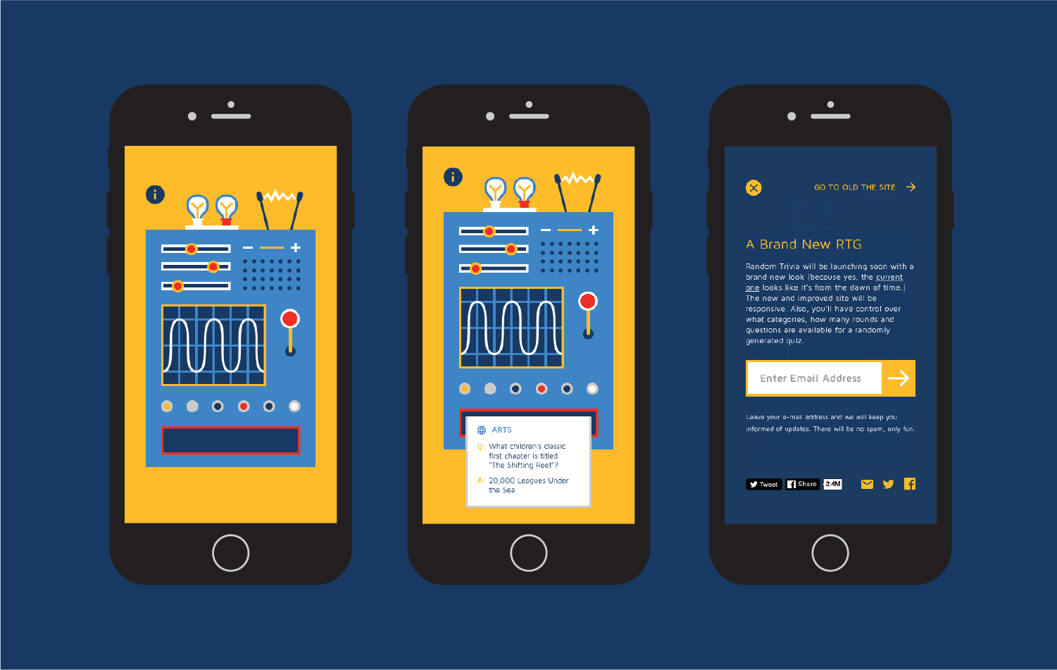 mobile holding page